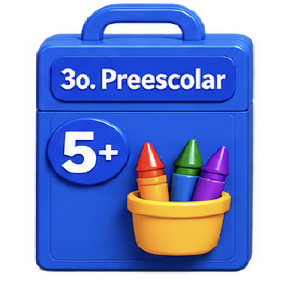 Paquete 3 para Niños de Preescolar 3 o Edades de 5+