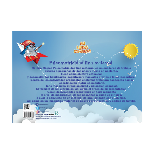 Libro de Psicomotricidad Fina para Maternal - Mi Libro Mágico