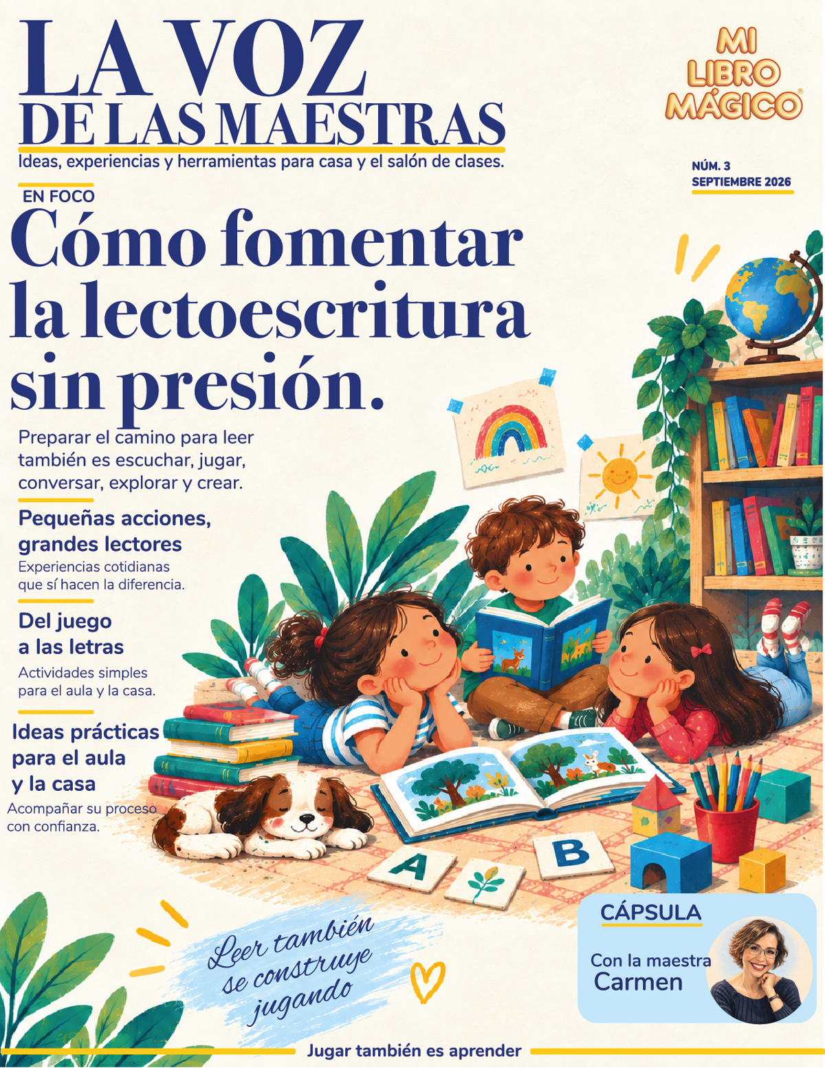 Cómo fomentar lectoescritura sin presión